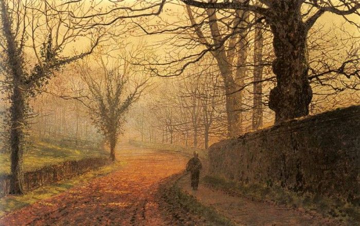 Grimshaw John Atkinson November Afternoon Stapleton Park.   