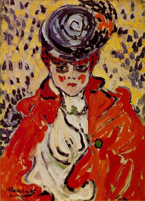 Vlaminck Portrait of a woman, 1905-06, Collection Mr and Mrs.   