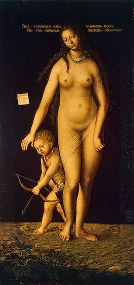 Cranach d.a. Venus and Cupid, 1509, oil on canvas transferre. ,  