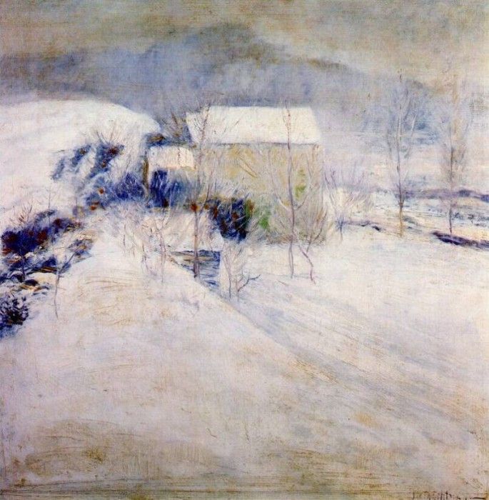 twachtman snow late-1890s. Twachtmann,  