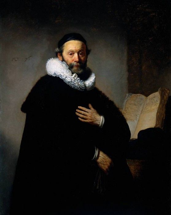 Rembrandt Portrait of Johannes Wtenbogaert. ,  