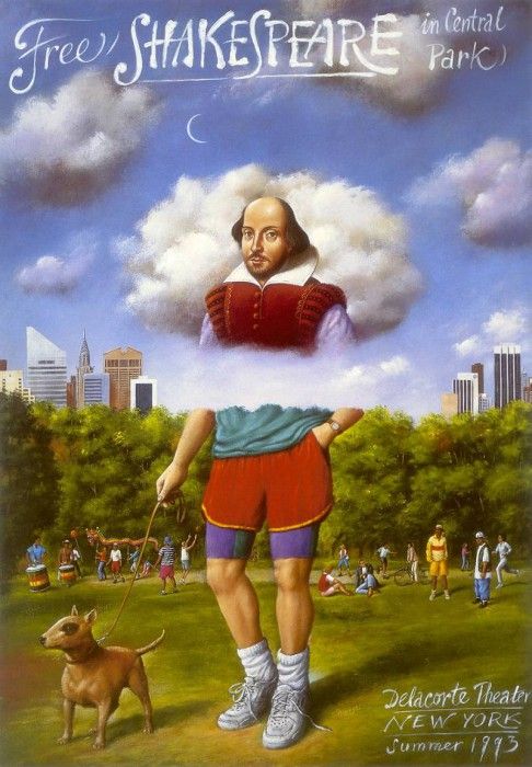 am-Rafal Olbinski Free Shakespeare in Central Park. Olbinski, 