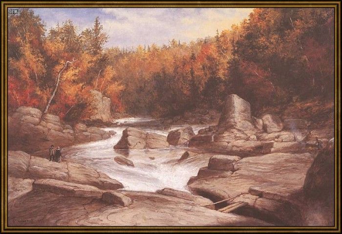 ds-cornelius krieghoff 07 l-the st-anne falls (1854). Krieghoff, 