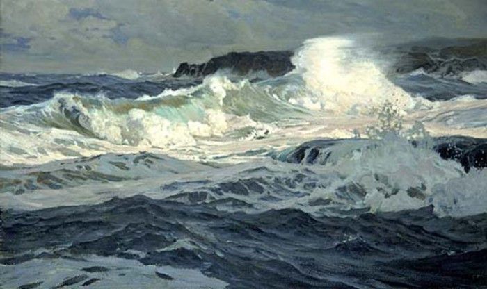 Waugh Frederick Judd Southwesterly Gale St. Ives. , . 