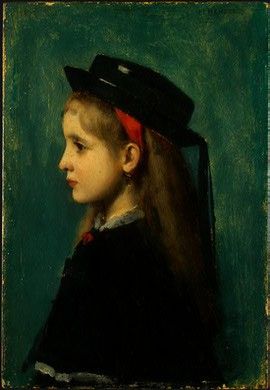 Henner Jean Jacques Alsatian Girl. , -