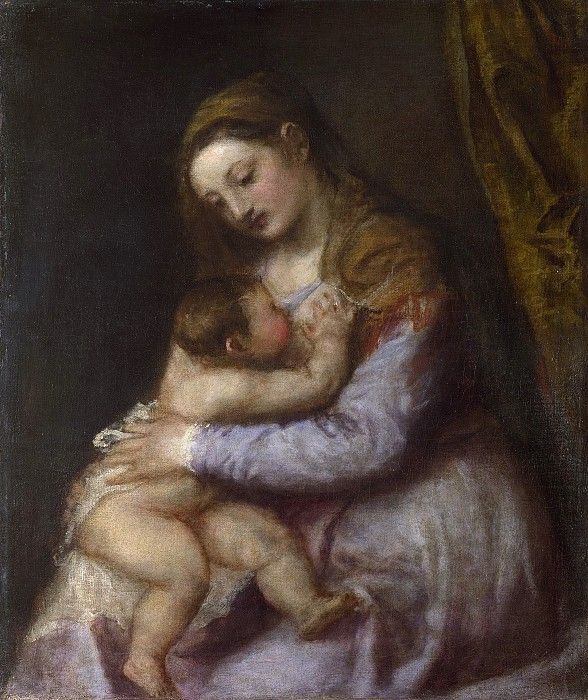 Titian - The Virgin suckling the Infant Christ.  ( )