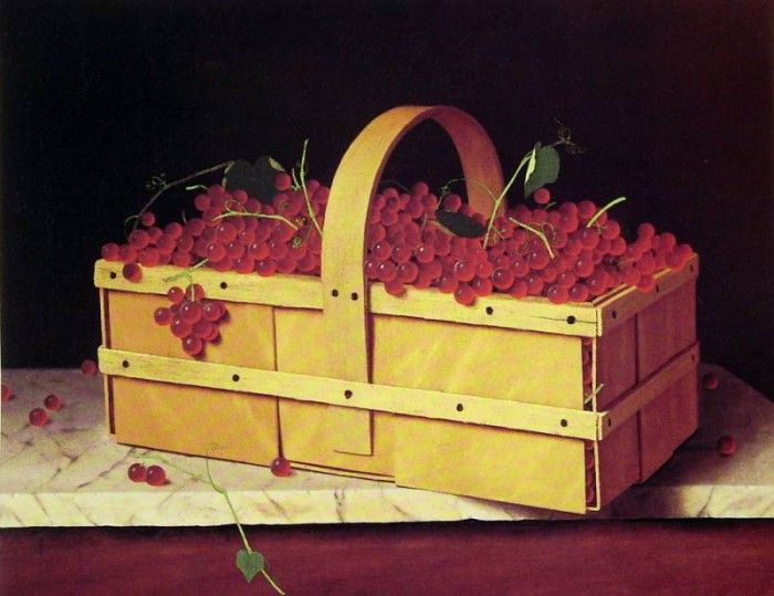 A Wooden Basket of Catawba-Grapes. �������, ������ �����