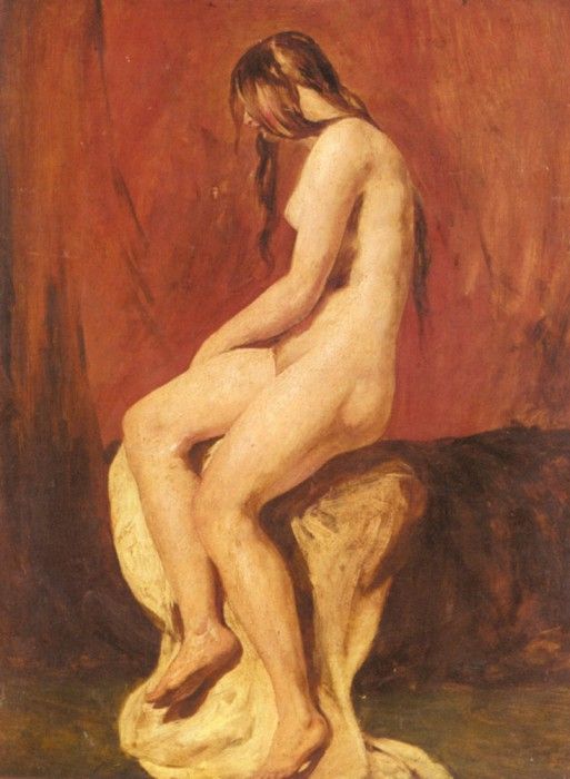 Etty William Study Of A Female Nude. , 