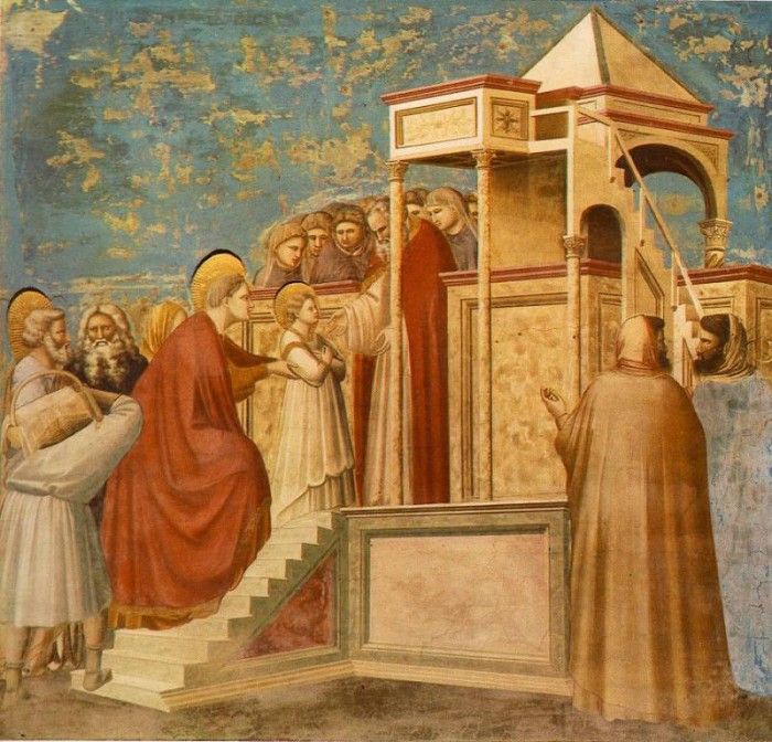 Giotto   Scrovegni   [08]   Presentation of the Virgin in the Temple.   