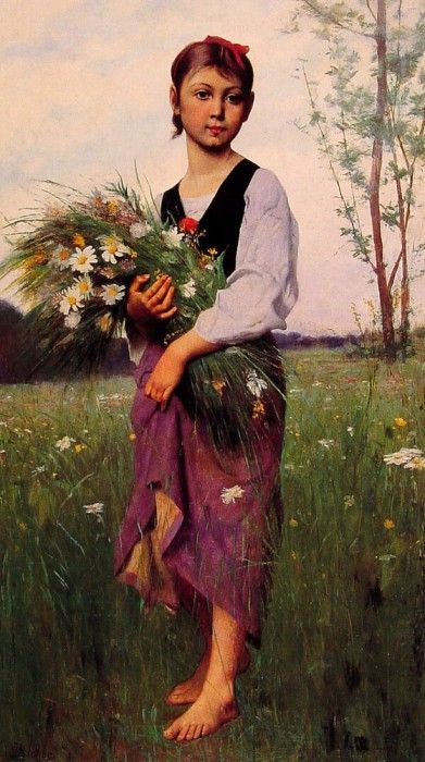 The Flower Picker. Delobbe  