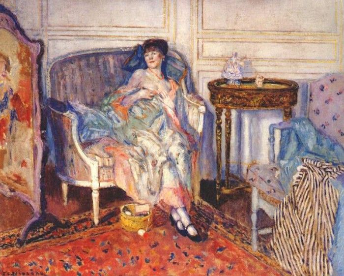 frieseke in the boudoir c1914. Frieseke,  