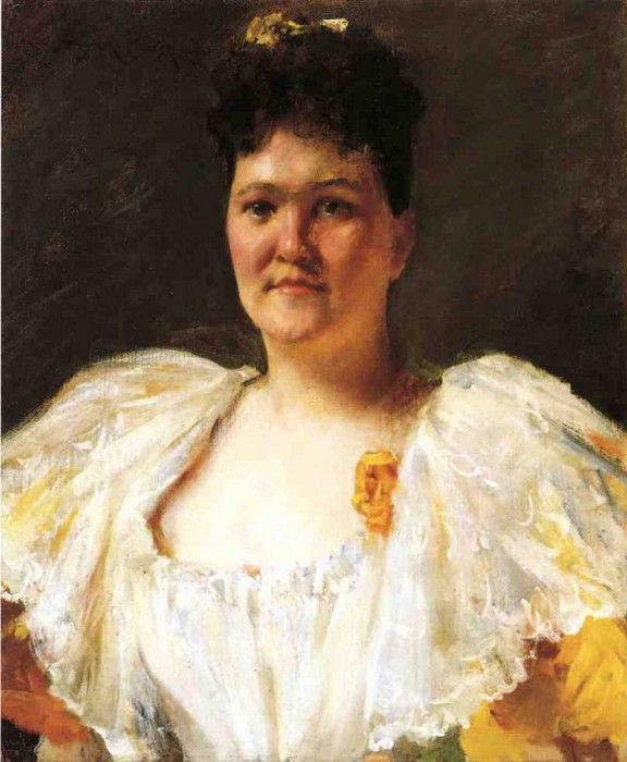 Chase William Merritt Portrait of a Woman. ,  