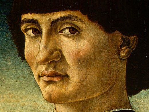 Andrea del Castagno Portrait of a Man, c.1450, Detalj 2, NG . ,  