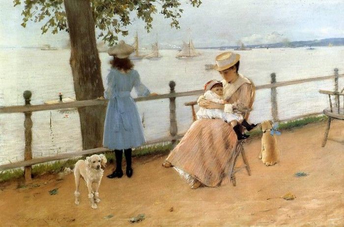 Chase William Merritt Afternoon by the Sea aka Gravesend Bay. ,  