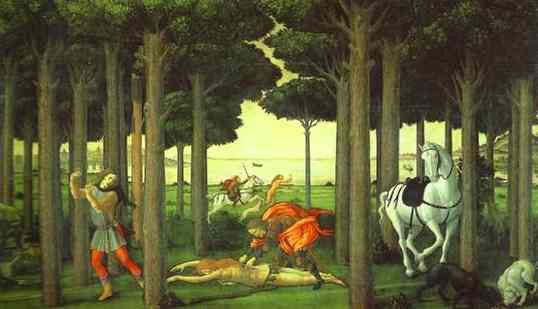 Alessandro Botticelli - The Infernal Hunt. , Alessandro