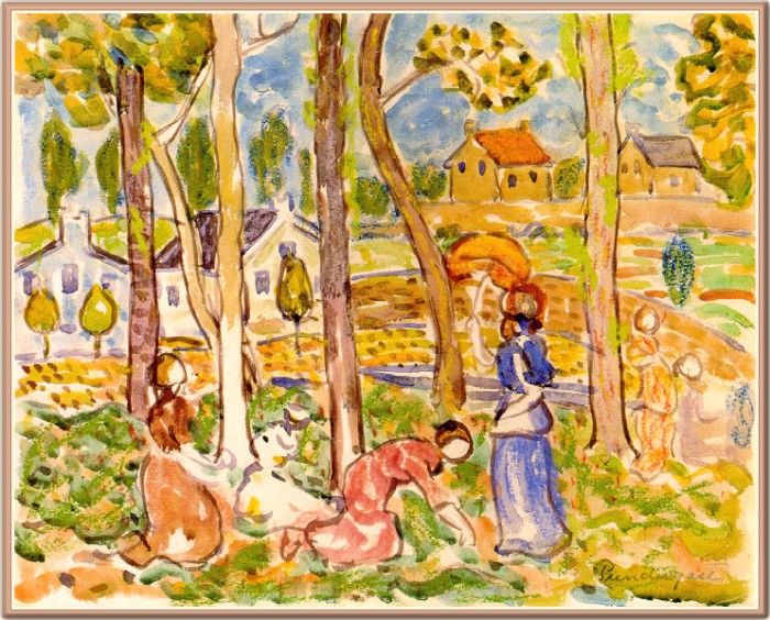 Prendergast Picking-Strawberries-sj. , 