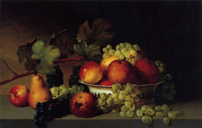 Still Life Apples Grapes Pear 1822 25. , 