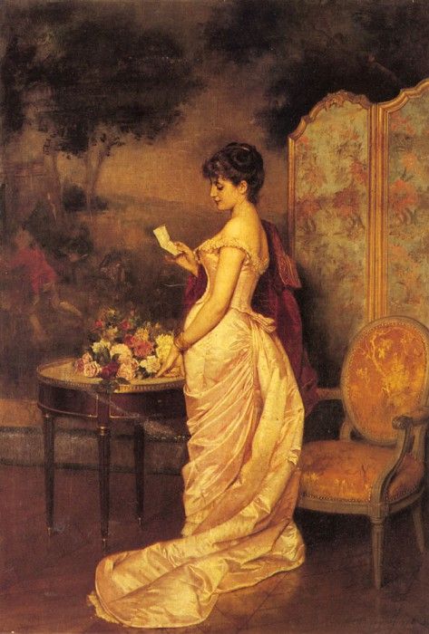 Toulmouche Auguste The Love Letter. Toulmouche, 