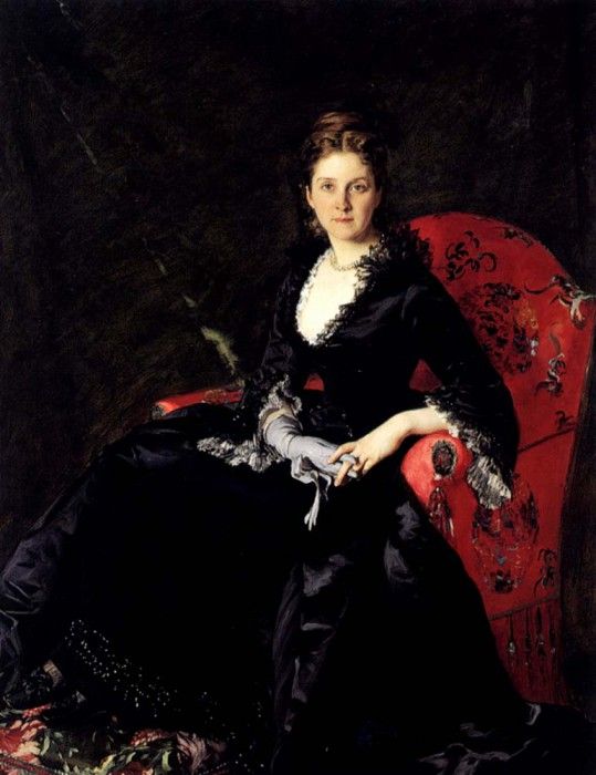 Carolus Duran Emile Auguste Charles Portrait Of Mme N M Polovtsova. Duran, Carolus