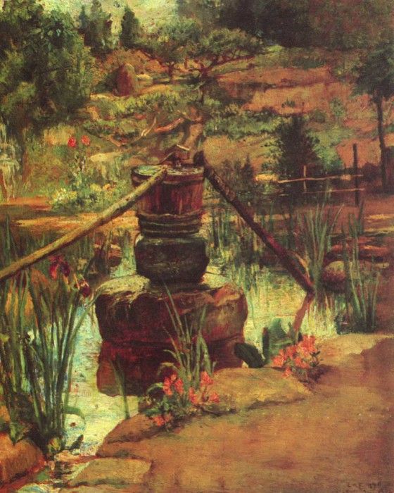 The Fountain in Our Garden at Nikko. Lafarge, 