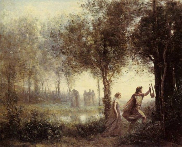 Corot Orpheus Leading Eurydice from the Underworld. , --