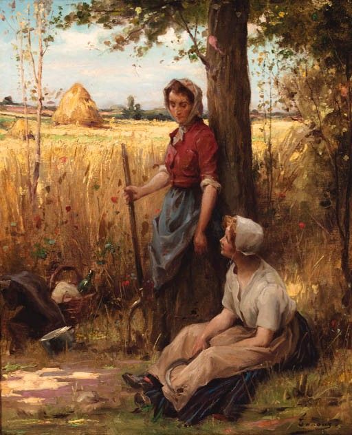 A rest from the harvest. Tanoux,  Adriene