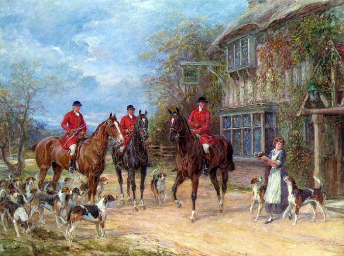 a halt at the inn. , 