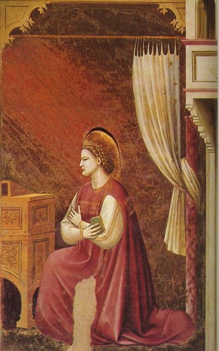 Giotto   Scrovegni   [15]   The Virgin Receiving the Message.   