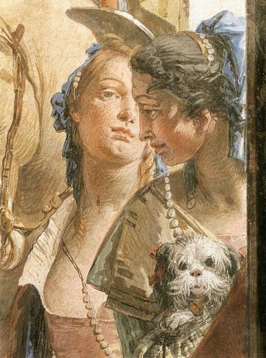 Tiepolo Palazzo Labia The Banquet of Cleopatra detail6. ,  