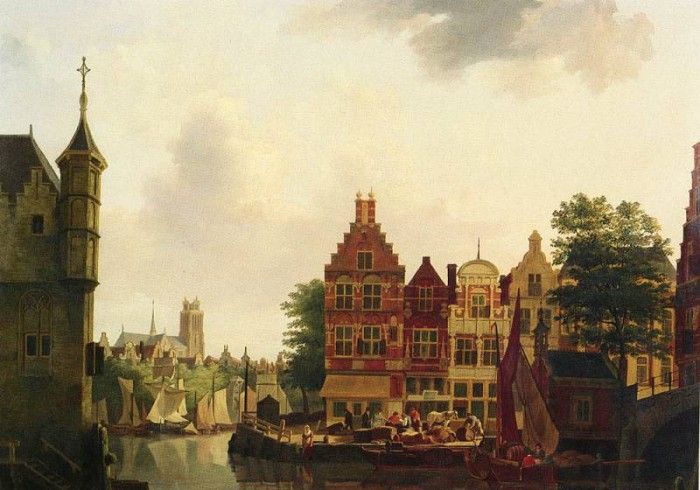 Rutten Jan A VIEW OF DORDRECHT. , 