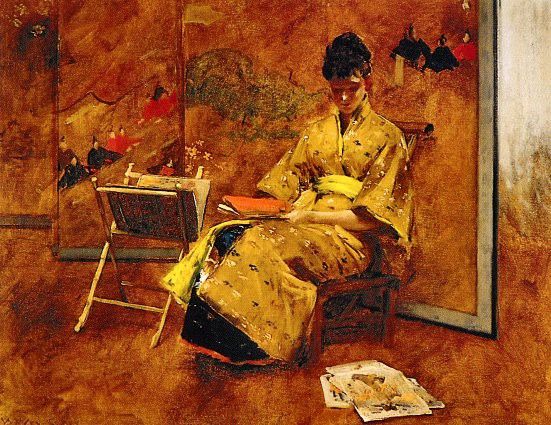 Chase, William Merrit - The Kimono (end. ,  