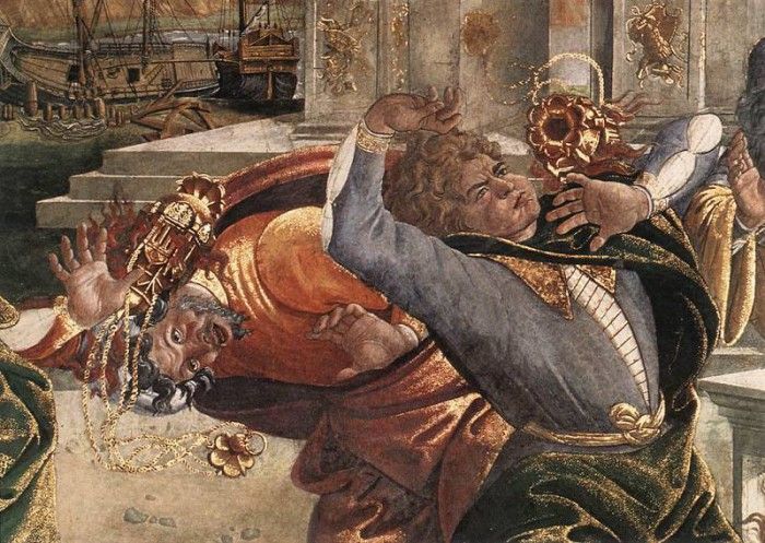 Botticelli The Punishment of Korah detail 3. , Alessandro
