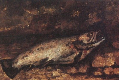 Courbet The Trout, 1873, oil on canvas, Musee dOrsay at Par. , 