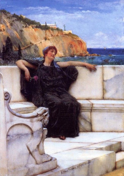 Alma Tadema Resting. - 