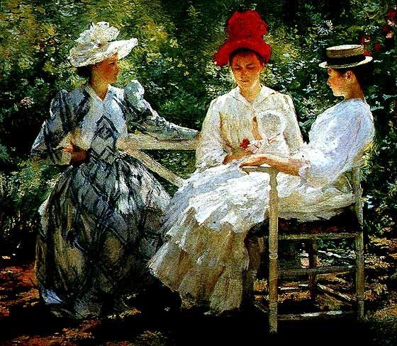 In a garden USC. ,  