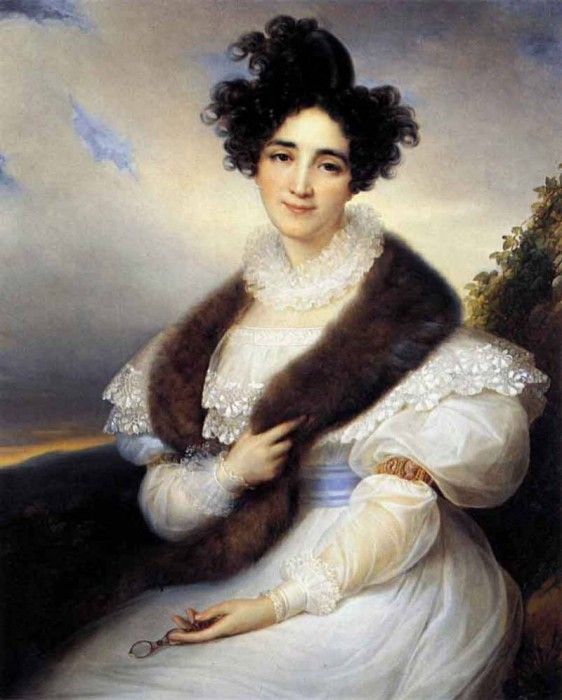 KINSOEN Francois Joseph Portrait Of Marie J Lafont Porcher. Kinsoen, -