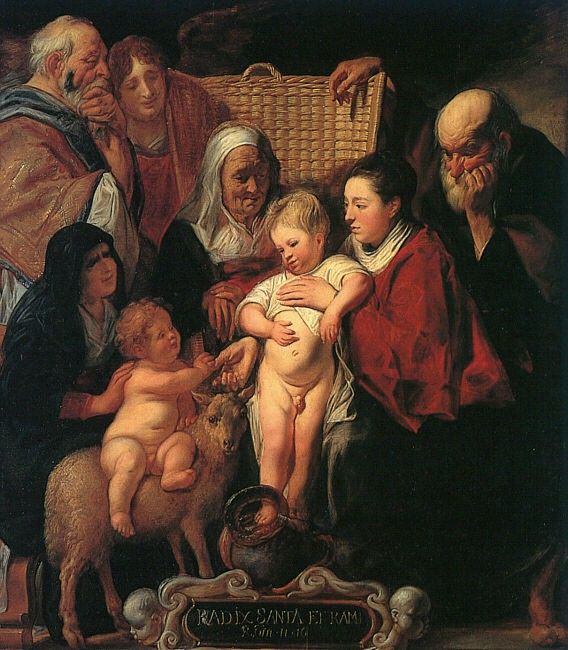 The Holy Family with St Anne The Young Baptist and his Parents CGF. , 