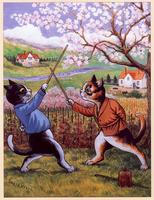 lrs Wain Louis Cat Fencing. , 