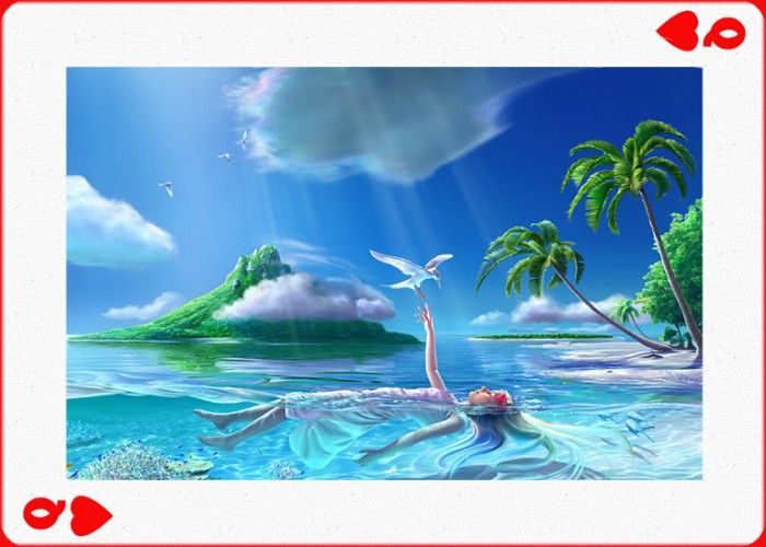 Blackbeard GSC KagayaDeck 016 Queen of Hearts. �����, Joh