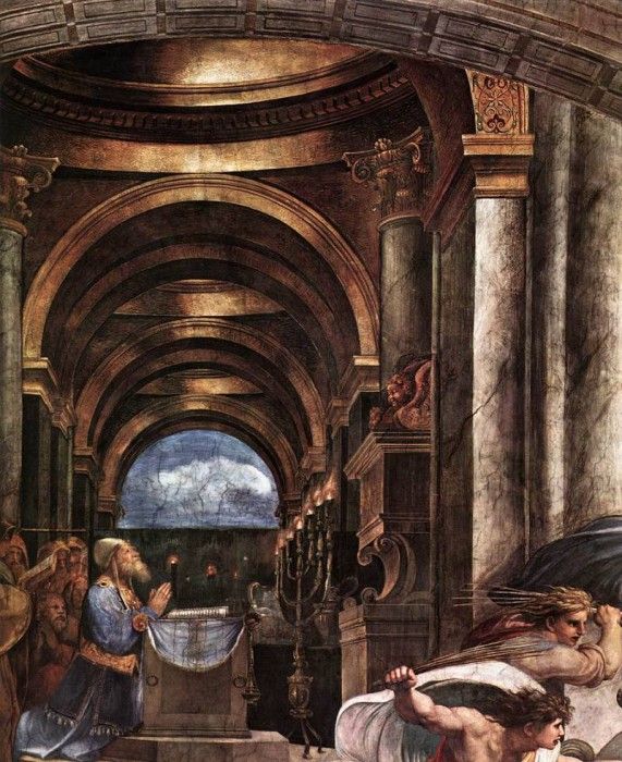 Raphael The Expulsion of Heliodorus from the Temple detail2. 