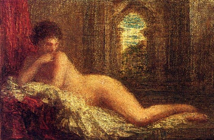 Fantin Latour Henri Petite Orientale Couchee. -, ---