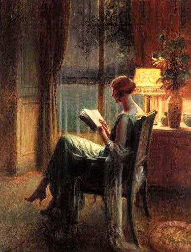 Reading By Lamplight. Enjolras, Delphin