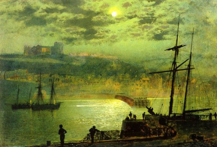 Grimshaw John Atlkinson Whitby From Scotch Head.   