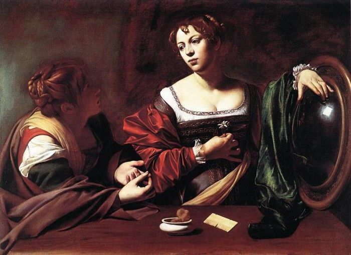 Caravaggio - Martha And Mary Magdalene. ,   