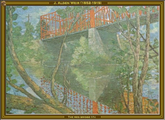 J Alden Weir-The Red Bridge(Unk) Po Amp 062. ,  