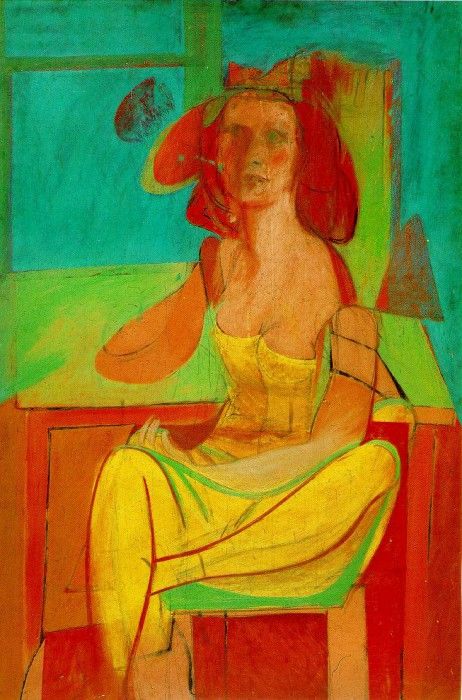 DE KOONING SEATED WOMAN,1940, PRIVATE. ,  