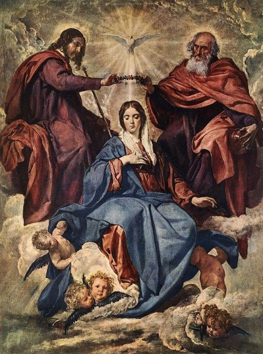 Velazquez The Coronation of the Virgin. Веласкес, Диего Родригес де Сильва