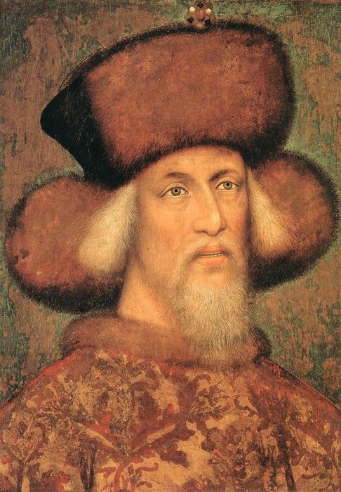 PISANELLO Portrait Of Emperor Sigismund Of Luxembourg.  