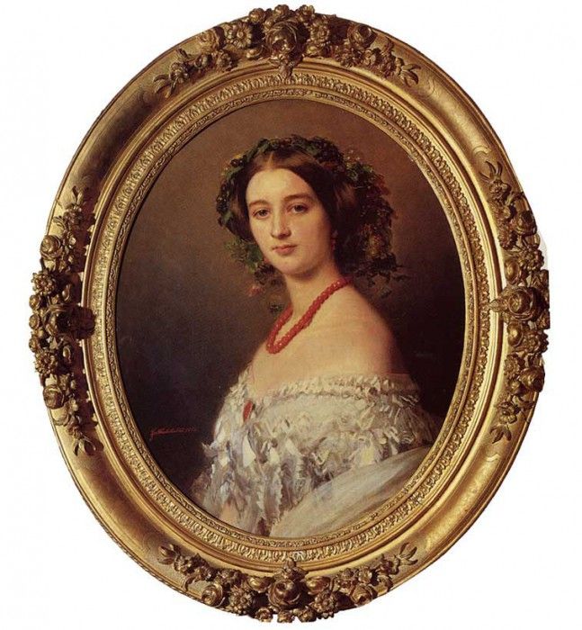 Winterhalter Franz Xavier Malcy Louise Caroline Frederique Berthier de Wagram Princess Murat 1854. ,  