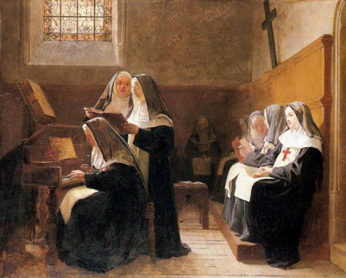 Vibert Jean Georges The Convent Choir. Vibert,  